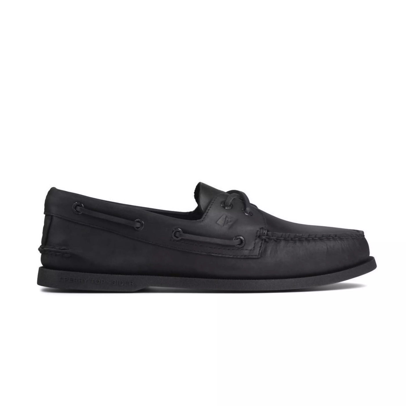 Black Authentic Original Leather Boat Shoe - Sperry - The Slipper Box