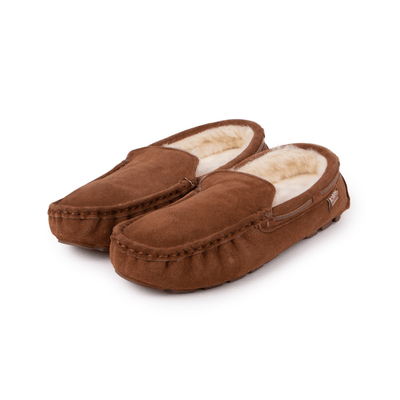 Men's Real Suede Moccasin - Isotoner